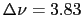 $\ensuremath{\Delta \nu}=3.83$